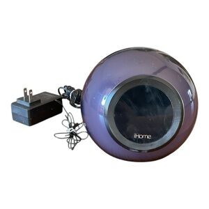 iHome Purple Orb Speaker Dock with Power Adapter